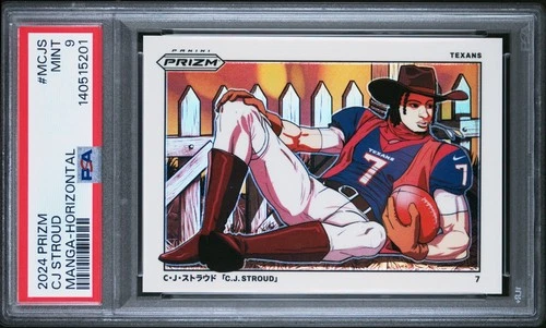 2024 Prizm Football C.J. Stroud #M-CJS Manga Horizontal PSA 9