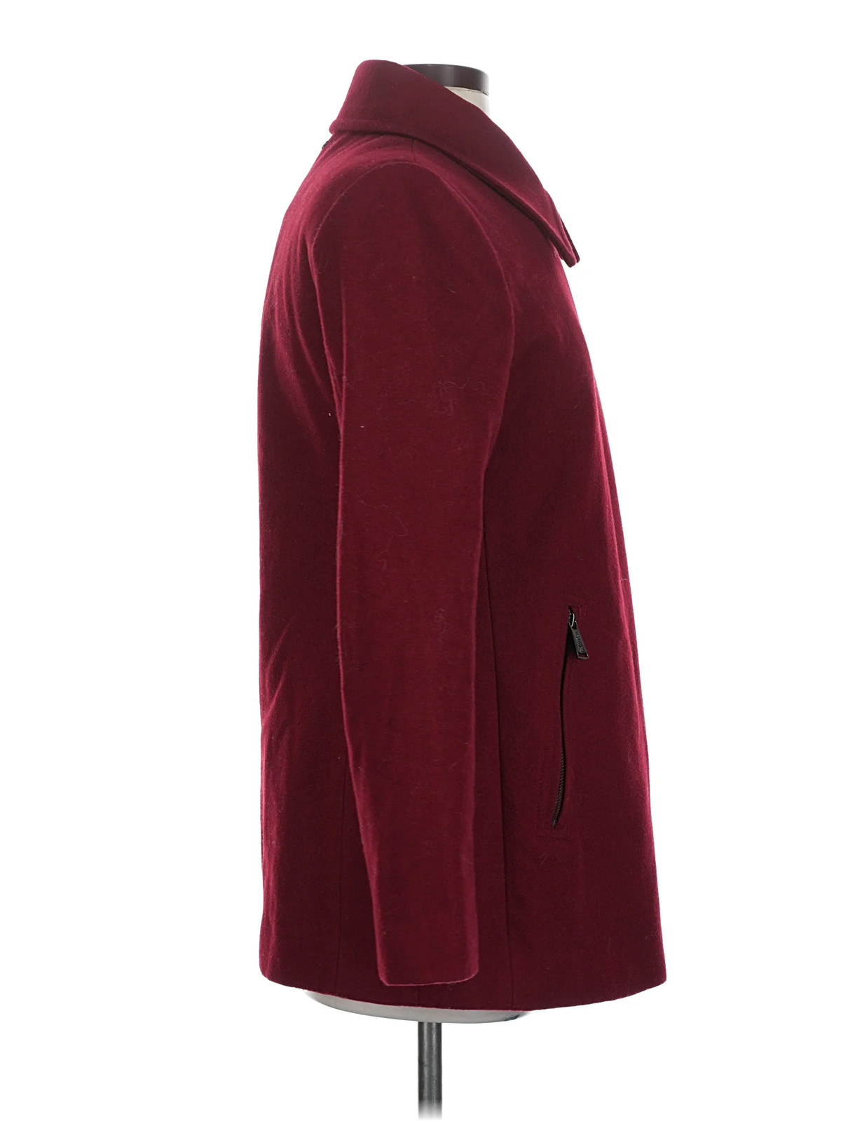 Calvin Klein Women Red Wool Coat XS thumbnail 3
