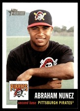 Abraham Nunez 2002 Topps Heritage #93 Pirates MLB READ FREE SHIP AutographDen