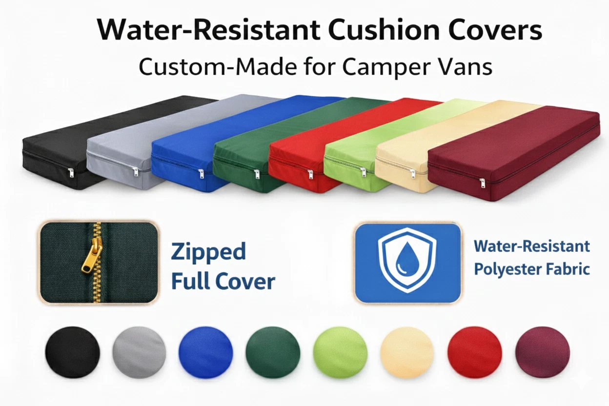 Camper Van Mattress Cushion Cover's Replacement - Waterproof - (Custom Size)