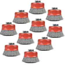 10Pack Wire Wheel for Angle Grinder, 3 Inch Grinder Wire Wheel Brush with 5/8"-1