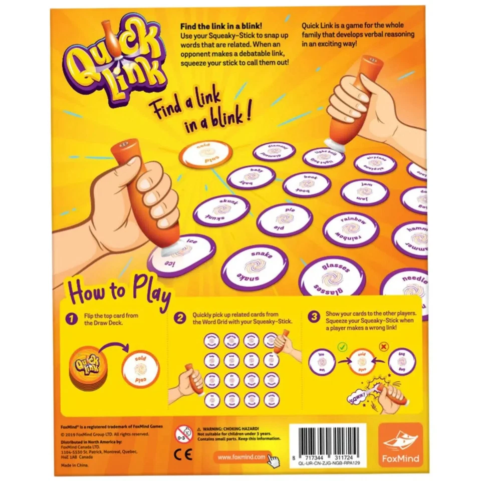 Quick Link - Party Math Card Game for Family, Adults, and Children (2-4 Players, - Изображение 3 из 4