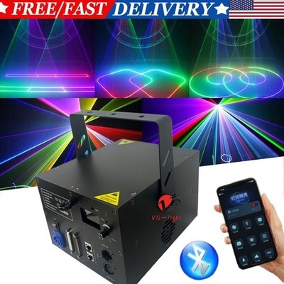 5W RGB Laser Projector Stage Animation Light ILDA Beam Bar Wedding Laser Lights
