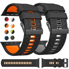 Silikon Armband für Apple Watch Series 1-6 7 8 9 10 11 SE ULTRA 3 44 45 46 49mm