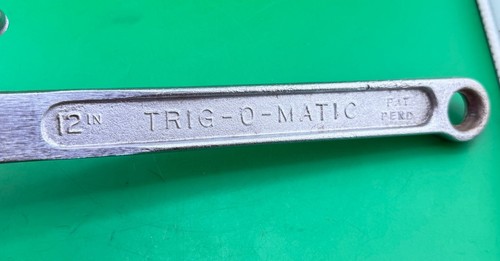 Vintage Trig-O-Matic 12" Pipe Wrench Spring Loaded Adjustable Monkey Chicago USA - Picture 7 of 9