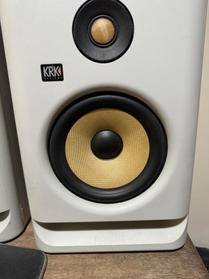 Pair Of KRK ROKIT 7'' G4 145W Studio Monitors - White