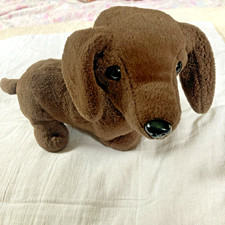 Dan Dee Dachshund Weiner Dog 12" Plush Dark Brown Puppy Stuffed Animal Toy Soft