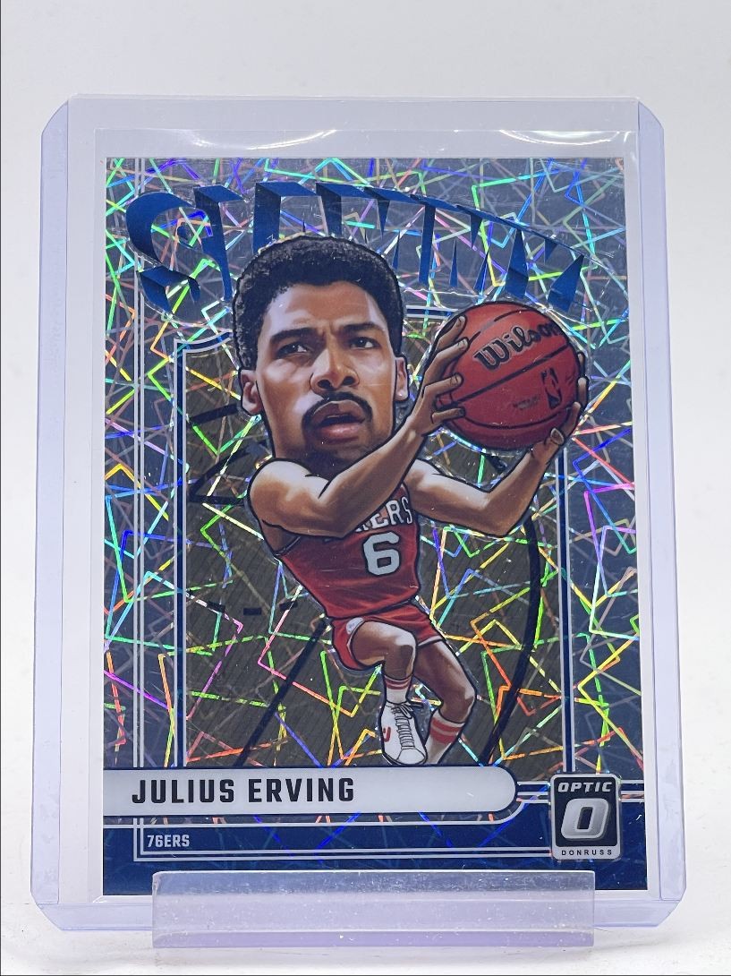 JULIUS ERVING 2024-25 DONRUSS OPTIC SLAMMY LAZER PRIZM SSP 76ERS Q4856