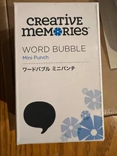 New Creative Memories Word Bubble Mini Punch NIB