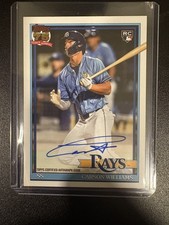 2026 Topps Series 1 CARSON WILLIAMS Rookie Auto 1991 Topps #91A-CW AUTO TB Rays