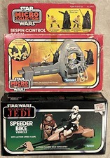 1982 Kenner Star Wars Micro Collection Bespin Control Room & ROTJ Speeder Bike