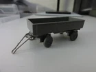 Wiking HO 400/13 2 Axle. Truck Trailer Concrete Grey/Silver, Tow Hook Glued