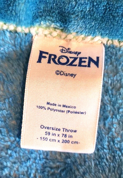 迪士尼冰雪奇缘超大毯子,Anna、Elsa & Olaf,59 英寸 x 78 — 第 4/4 张图片