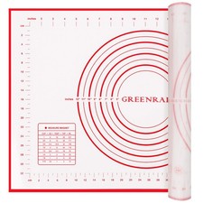 Large Silicone Pastry Mat Non Stick Baking Mat with Measurements 24x16 In