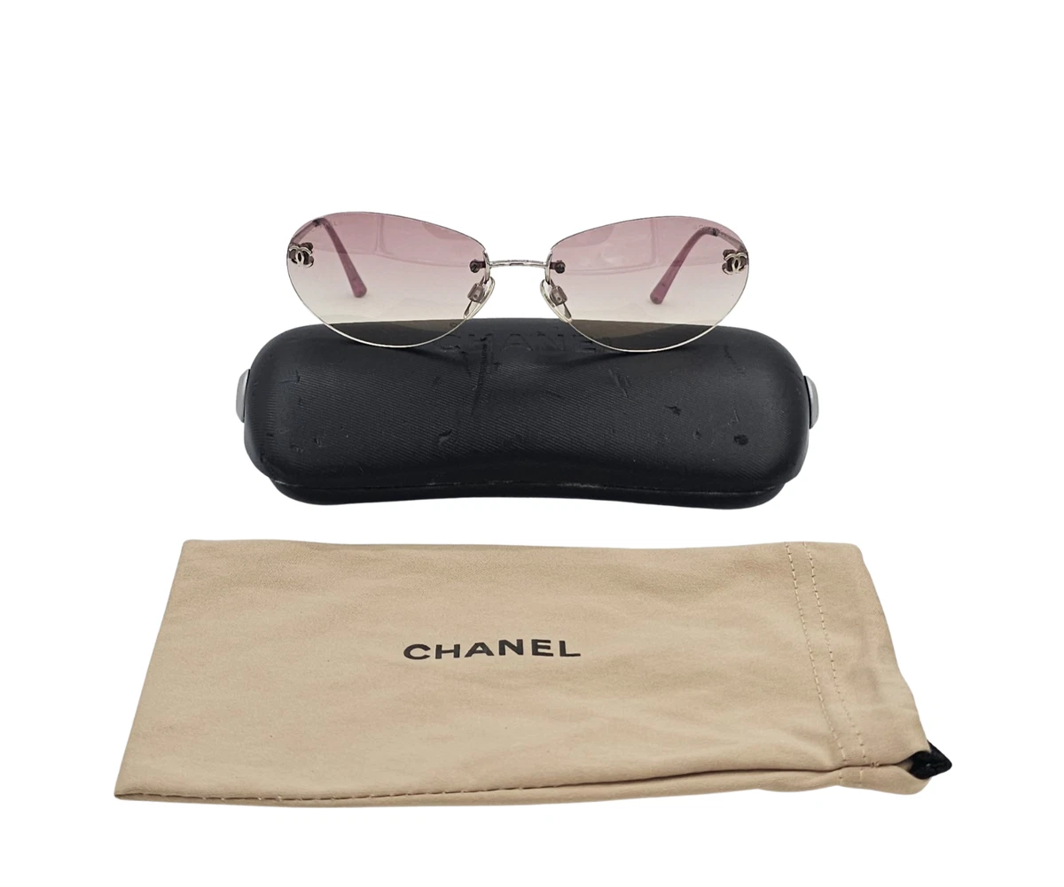 CHANEL Silver Oval Sunglasses for Women for sale | eBay