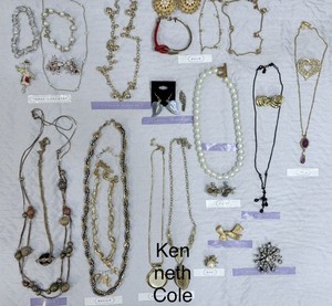 28 VTG Signed Jewelry Lot Monet Trifari Coro 1928 Avon BSK Sarah Coventry More