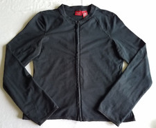 Massimo Stretch Black Long Sleeve Full Zip Jacket Women's Size Small