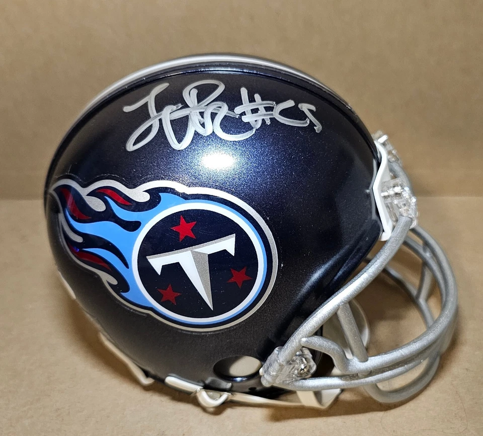 LenDale White Signed Tennessee Titans Mini Football Helmet Autographed JSA COA - Image 2 of 4