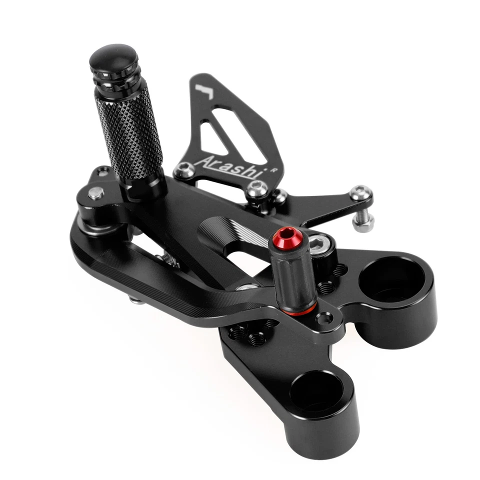 PEDANE ARRETRATE REGOLABILI ERGAL NERO PER DUKE 790 890 2018-2023 22 21 20 19 Y1 - Immagine 4 di 4