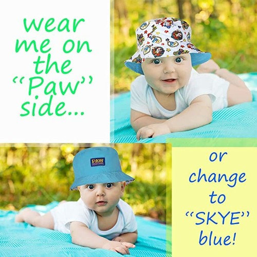 NEW Nick Paw Patrol Chase Marshall Rubble Toddler Baby Boy Bucket Sun Hat UPF50+ - Picture 3 of 3