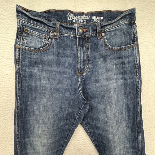 Wrangler Retro Jeans Mens 32x30 Relaxed Bootcut Western Denim Classic 10WRT20JH - Picture 2 of 15