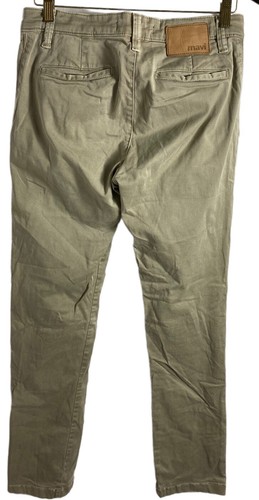 Pantalones Mavi Edward Ajustados Pierna Bronceados Talla 29X32 Caqui Chino Uniforme Informal - Imagen 5 de 5