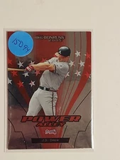 2005 Donruss Power Alley Red Atlanta Braves Baseball Card #9 J.D. Drew /2500