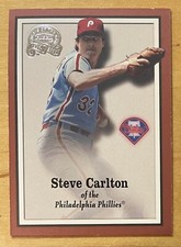Steve Carlton 2000 Fleer Greats Of The Game Baseball #40 Philadelphia NM