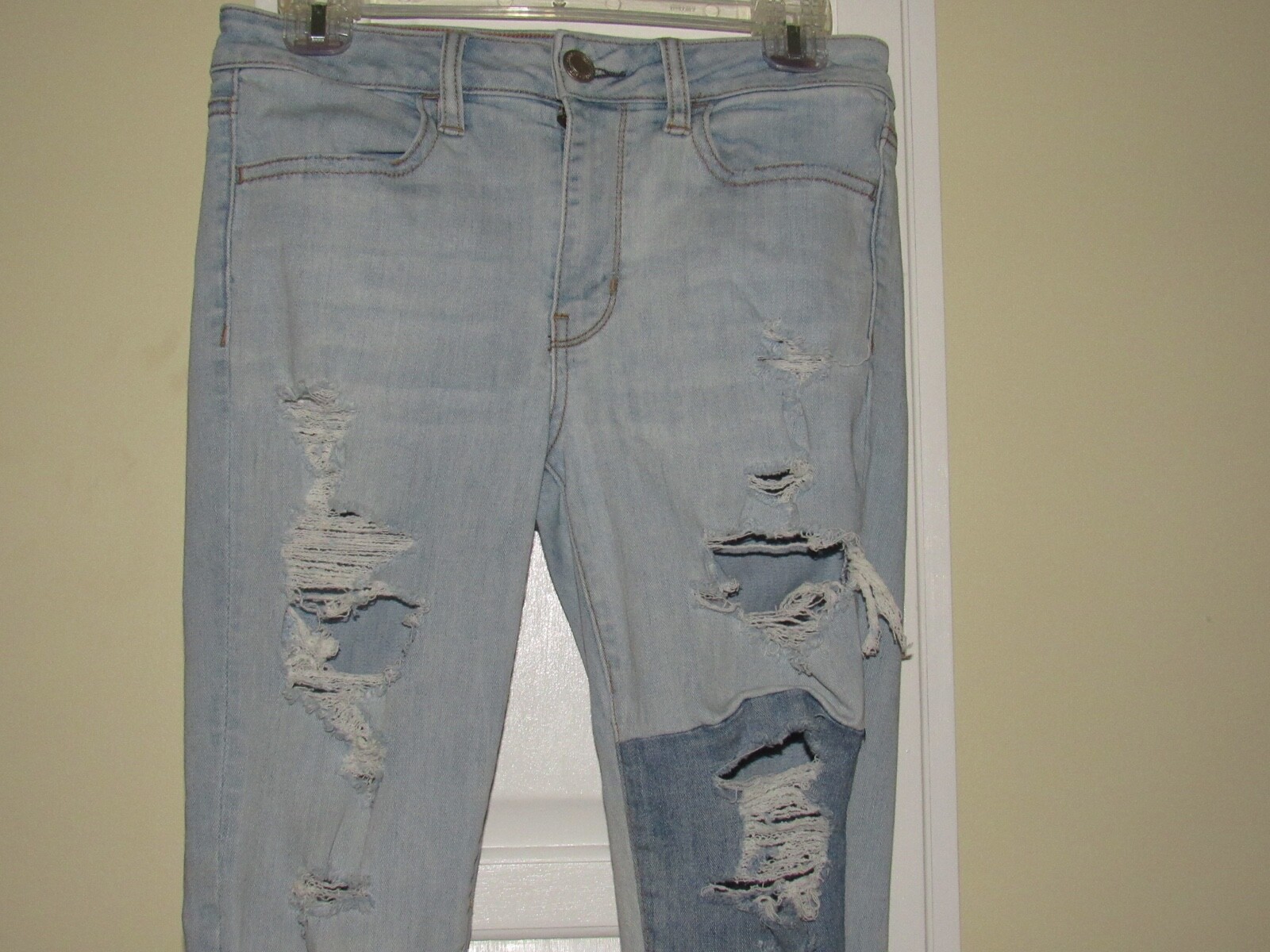 American Eagle Super Stretch Patchwork Destroyed … - image 2