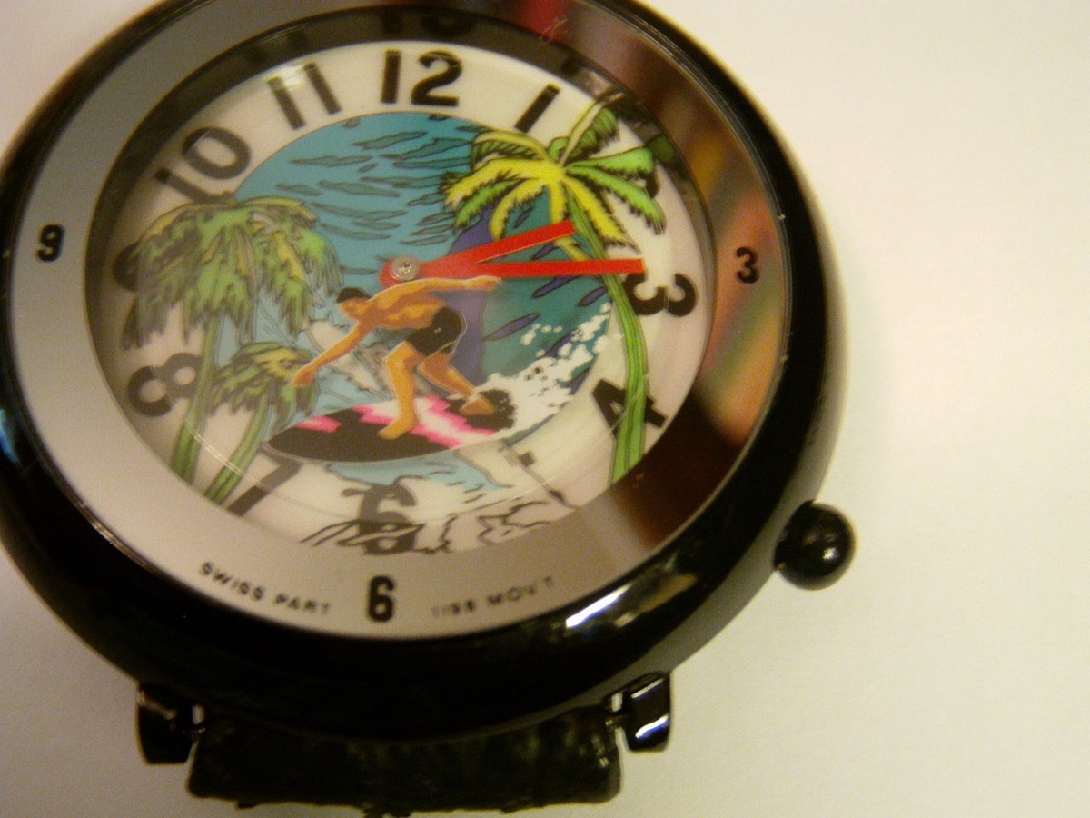 DAVID JORDAN WATCH STAINLESS STEEL BLACK CASE | eBay display picture 1