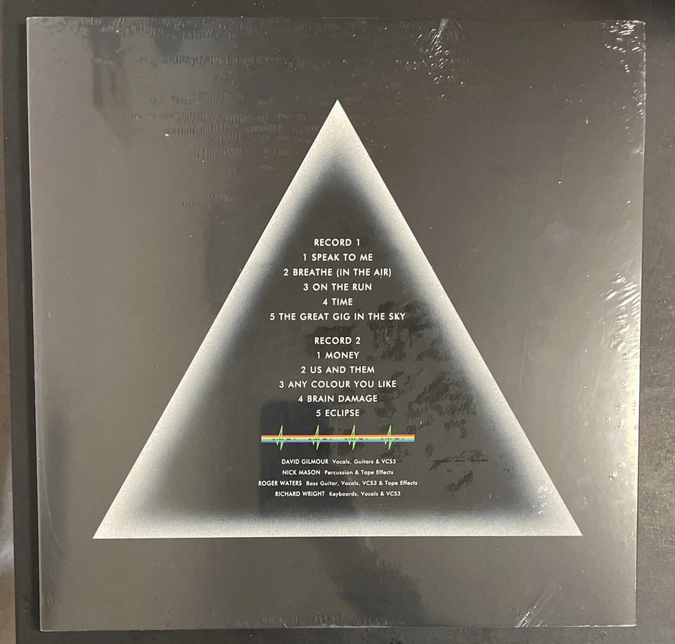 PINK FLOYD THE DARK SIDE OF THE MOON 50TH ANNIVERSARY UV CLEAR VINYL 2LP NEW - Image 2 of 4