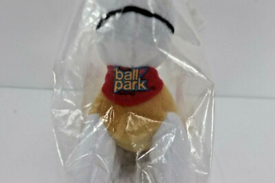 Vintage Ball Park Franks Hot Dog Mascot Dog Plush Stuffed Animal