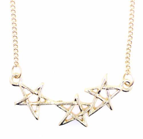 three connected star chain necklace, multiple choices - Picture 4 of 12