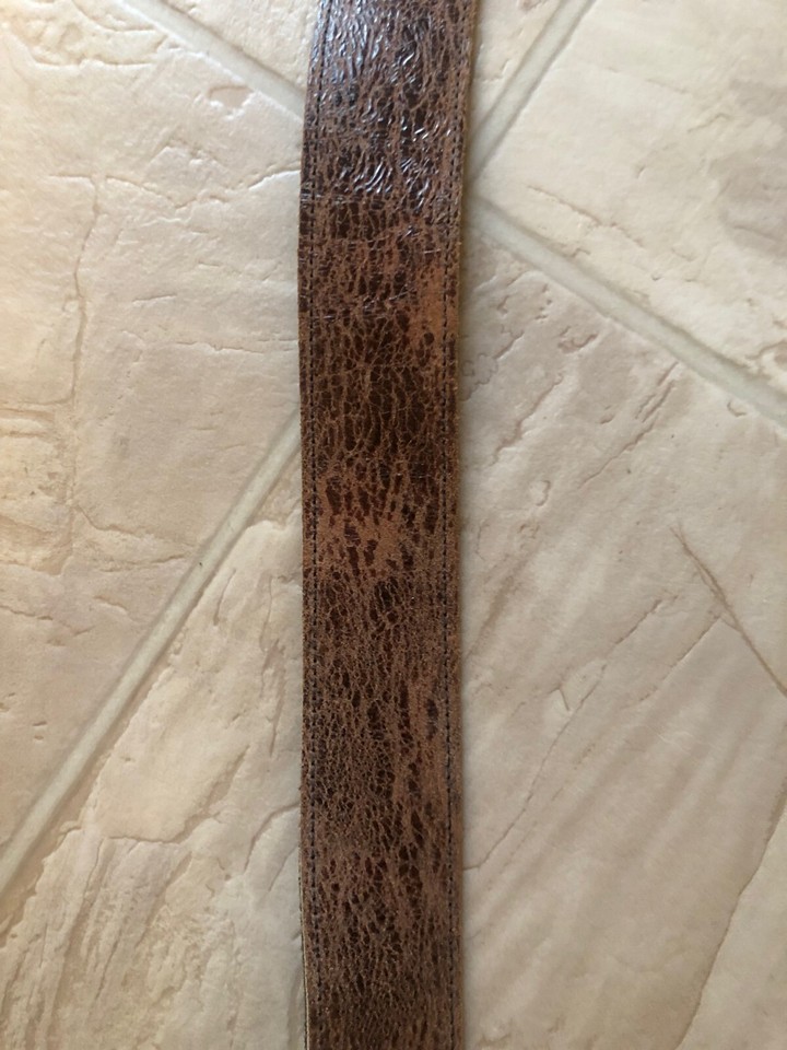 Women's vintage belt brown silver buckle size M eBay