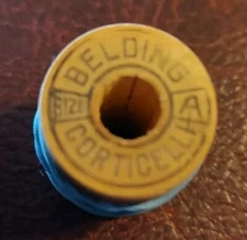 Vintage Belding Corticelli Pure Silk Thread Sz A Brown Shade 5555 Wooden Spool