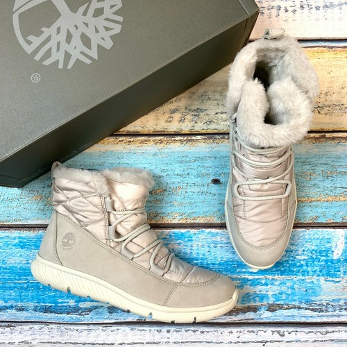 Light Grey Nubuck Snow Boots A23BE | eBay
