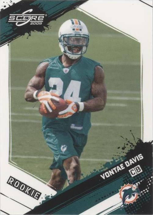 2009 Score Vontae Davis #400 - 1 of 2