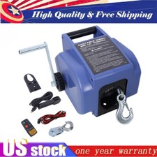 12v 5000lbs Electric Winch Wirelss Remote Control Trailer Winch For Boat Truck