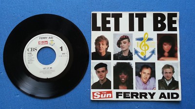 719 45 Umdrehungen FERRY AID THE SUN - LET IT BE - CBS 1987 650796 7 AID 1