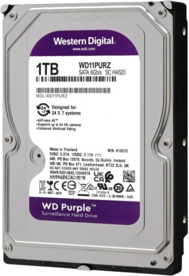 Compatible WD1TB Purple Surveillance Internal Hard Drive HDD WD11PURZ