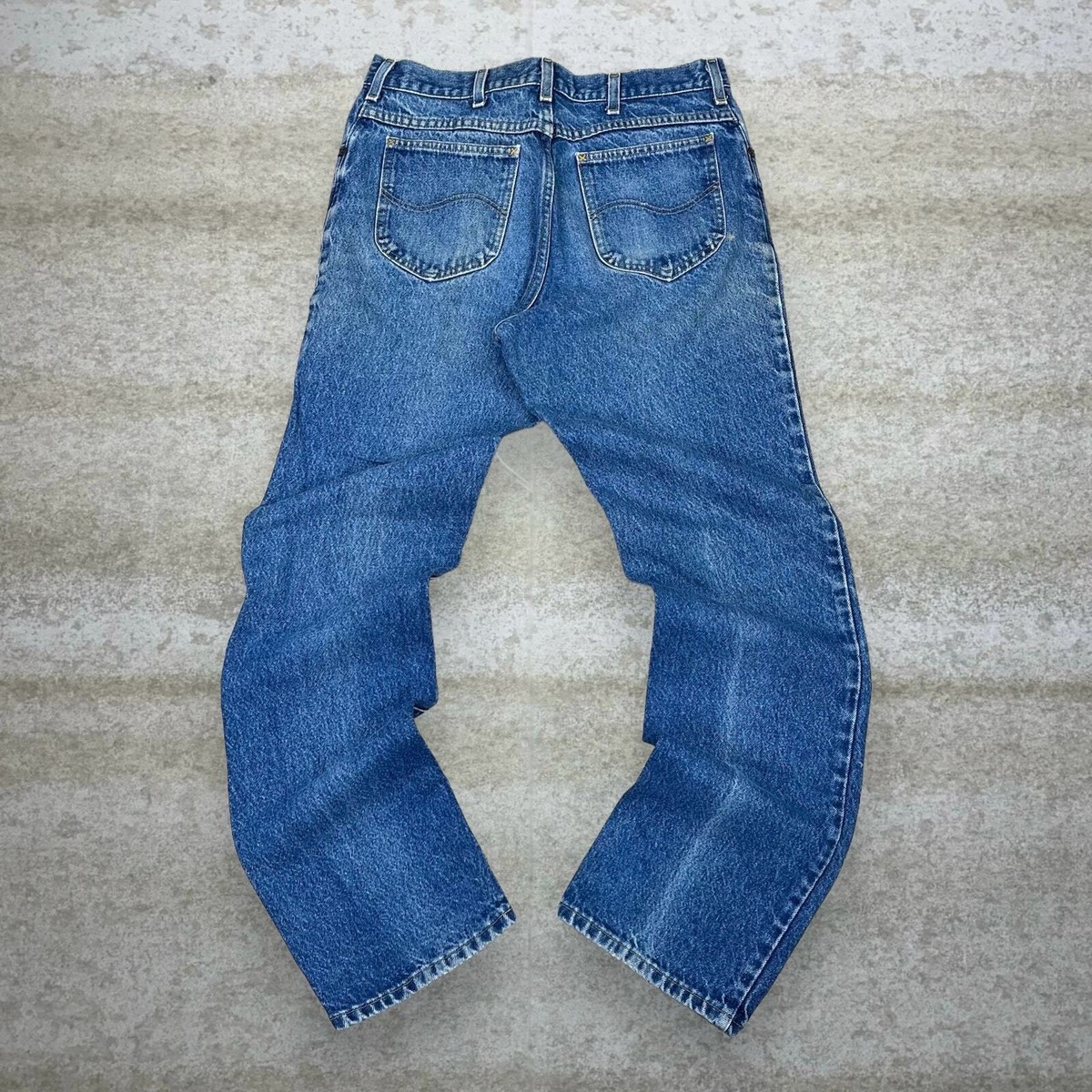 Vintage Lee MR Jeans Relaxed Fit Medium Wash Denim Made in USA 90s