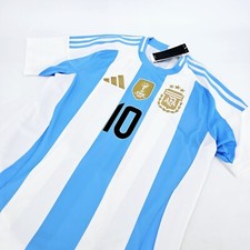 Adidas Messi 10 Argentina Jersey 2024 Home Soccer Shirt Mens LARGE L Blue NEW