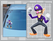 WALUIGI Vinyl Decal #2 Super Mario Bros. Sticker Car Window Decal