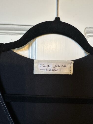 Elisa Cavaletti Black Long Sleeve Top Made In Italy Size Small /10 - Picture 2 of 6