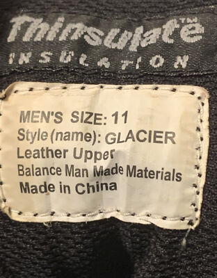 Bottes D'hiver Coleman Glacier-W Pour Homme - Taille US 11 (M), Cuir, Isolées Thinsulate - Occasion Très Bon état