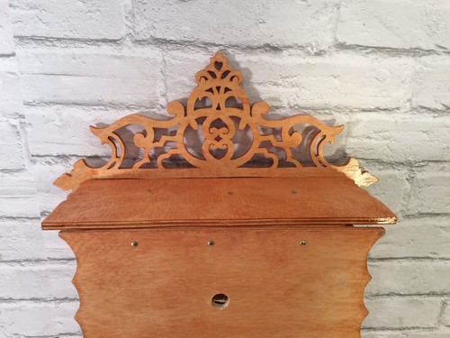 RELOJ DE PARED 24” X 16 1/4” HECHO A MANO MADERA CLARA SIERRA DE CALAR - Imagen 7 de 11