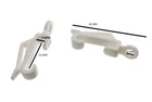 Curtain Rod Rail Track Glide Glider Hooks Fits Drape Silver White Pack Of 250