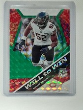 Khalil Mack 2020 Panini Mosaic Football Will To Win GREEN REACTIVE Chicago Bears
