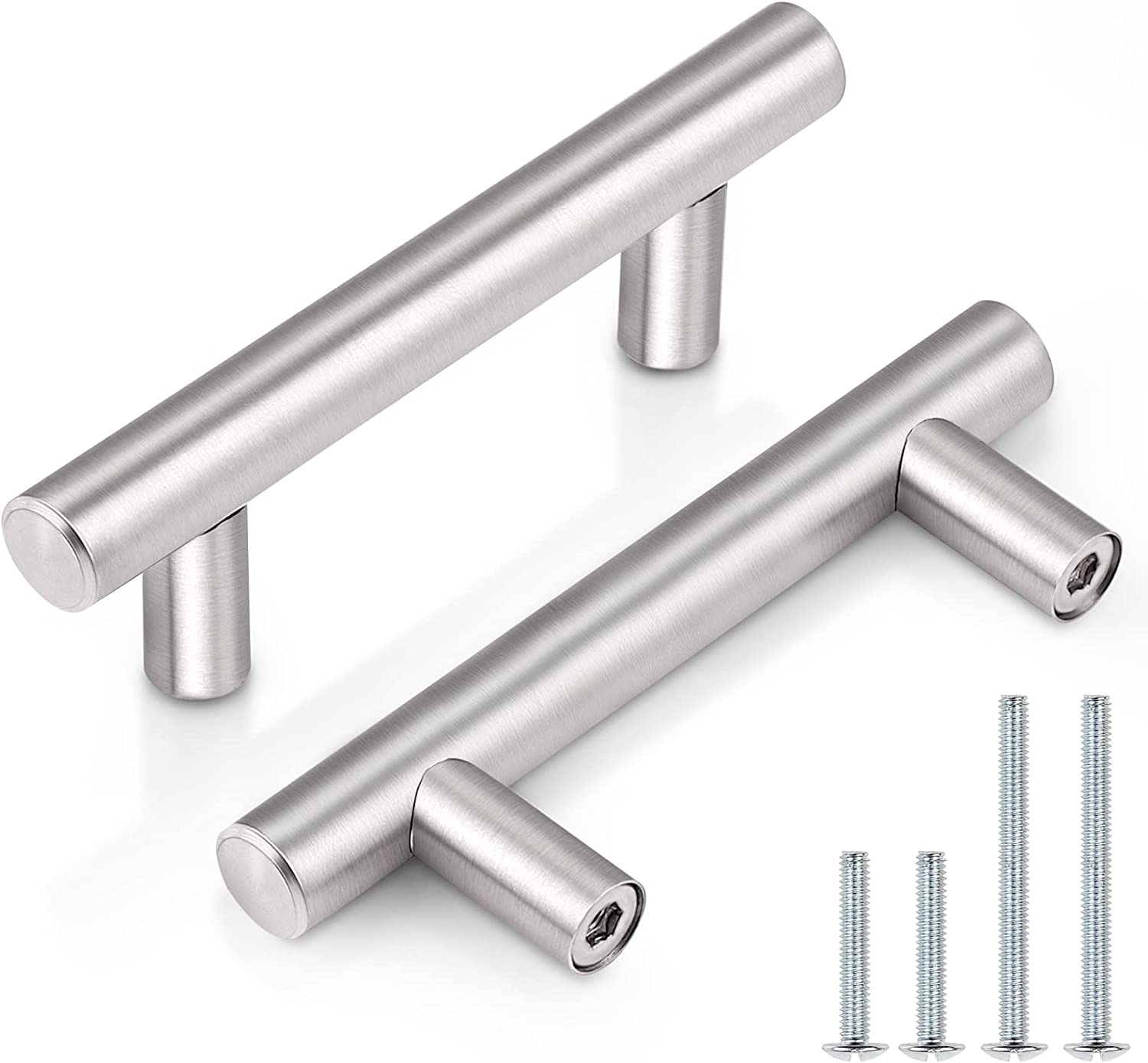 Upgrade with 5-Pack Stainless Steel T-Bar Cabinet Pulls for Kitchen or Chest – 2.5 Inch