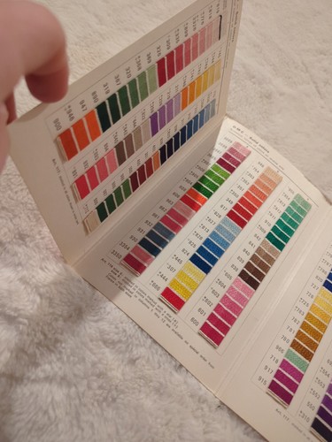 Vtg DMC Brilliant Cottons Six Strand And Pearl Cottons Fast Colors Color Card 2n - Picture 8 of 8